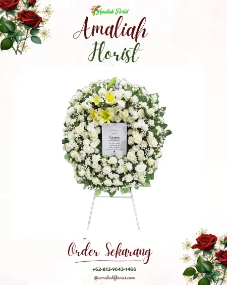 Krans Bunga Duka Mijen